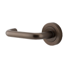 Iver Oslo Lever on Round Rose (Pair) — Signature Brass — LHTR20351LHF