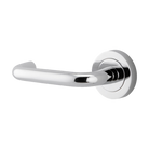 Iver Oslo Lever on Round Rose (Pair) — Polished Chrome — LHTR20354LHF