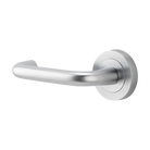 Iver Oslo Lever on Round Rose (Pair) — Brushed Chrome — LHTR20355LHF
