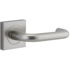 Door Lever Oslo Square Rose Pair Satin Nickel H52xW52xP57mm
(Latch/Lock Sold Separately) in Satin Nickel