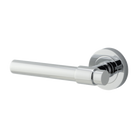 Door Lever Helsinki Rose Round Concealed Fix Left Hand Fixed Polished Chrome L137xP61mm BPD52mm in Polished Chrome