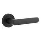 Door Lever Osaka Round Rose Matt Black D52xP55mm
(Latch/Lock Sold Separately) in Matt Black