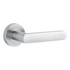 Door Lever Osaka Round Rose Brushed Chrome D52xP55mm
(Latch/Lock Sold Separately) in Brushed Chrome