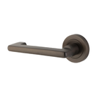 Door Lever Baltimore Return Rose Round Concealed Fix Left Hand Fixed Signature Brass L128xP57mm BPD52mm in Signature Brass