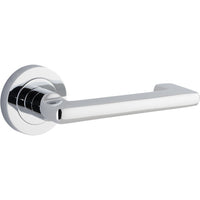 Door Lever Baltimore Return Round Rose Polished Chrome D52xP58mm
(Latch/Lock Sold Separately) - Half Set in Polished Chrome