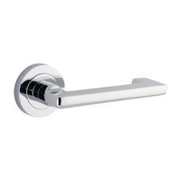 Door Lever Baltimore Return Round Rose Polished Chrome D52xP58mm
(Latch/Lock Sold Separately) - Half Set in Polished Chrome