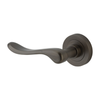 Door Lever Stirling Rose Round Concealed Fix Left Hand Fixed Signature Brass L116xP65mm BPD52mm