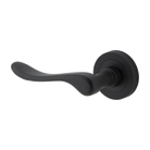 Door Lever Stirling Rose Round Concealed Fix Left Hand Fixed Matt Black L116xP65mm BPD52mm in Matt Black