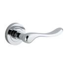 Door Lever Stirling Round Rose Polished Chrome D52xP64mm
(Latch/Lock Sold Separately) in Polished Chrome
