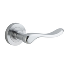Door Lever Stirling Round Rose Brushed Chrome D52xP64mm
(Latch/Lock Sold Separately) in Brushed Chrome