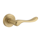 Door Lever Stirling Round Rose Brushed Brass D52xP64mm
(Latch/Lock Sold Separately) in Brushed Brass