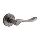 Door Lever Stirling Round Rose Distressed Nickel D52xP64mm
(Latch/Lock Sold Separately) in Distressed Nickel