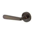 Iver Copenhagen Lever on Round Rose (Pair) — Signature Brass — LHTR20801LHF