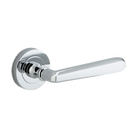 Iver Copenhagen Lever on Round Rose (Pair) — Polished Chrome — LHTR20804