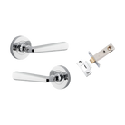 Iver Copenhagen Lever on Round Rose (Pair) — Polished Chrome — LHTR20804KIBPRIV60