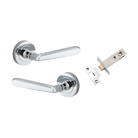 Iver Copenhagen Lever on Round Rose (Pair) — Polished Chrome — LHTR20804KPASS60