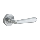 Iver Copenhagen Lever on Round Rose (Pair) — Brushed Chrome — LHTR20805