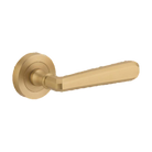 Iver Copenhagen Lever on Round Rose (Pair) — Brushed Brass — LHTR20806