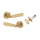 Iver Copenhagen Lever on Round Rose (Pair) — Brushed Brass — LHTR20806KPASS60