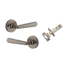 Iver Copenhagen Lever on Round Rose (Pair) — Distressed Nickel — LHTR20807KPRIV60