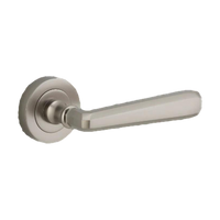 Iver Copenhagen Lever on Round Rose (Pair) — Satin Nickel — LHTR20809