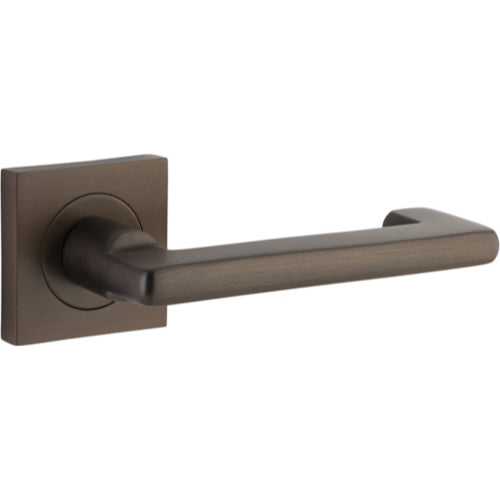 Door Lever Baltimore Return Square Rose Signature Brass H52xW52xP58mm
(Latch/Lock Sold Separately) in Signature Brass