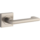 Door Lever Baltimore Return Square Rose Satin Nickel H52xW52xP58mm
(Latch/Lock Sold Separately) in Satin Nickel