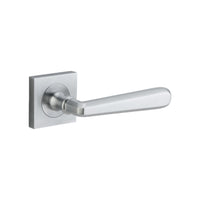 Door Lever Copenhagen Square Rose Brushed Chrome H52xW52xP61mm

(Latch/Lock Sold Separately) in Brushed Chrome