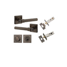 Door Lever Helsinki Square Rose Signature Brass H52xW52xP44mm Privacy Kit, Tube Latch Split Cam 'T' Striker Signature Brass Backset 60mm, Privacy Bolt Round Bolt Signature Brass Backset 60mm, Privacy Turn Oval Concealed Fix Square Signature Brass … in Sig