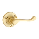 Door Lever Victorian Round Rose Pair Unlacquered Polished Brass D63xP58mm
(Latch/Lock Sold Separately) in Polished Brass Unlacquered