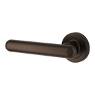 Door Lever Puerto Rose Round Fixed Left Hand Signature Brass L145xP61mm BPD52mm in Signature Brass
