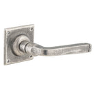 Door Lever Menton Square Rose Pair Rumbled Nickel H60xW60xP70mm

(Latch/Lock Sold Separately) in Rumbled Nickel