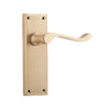 Door Lever Camden Latch Pair Satin Brass H152xW50xP60mm in Satin Brass