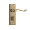 Door Lever Camden Privacy Pair Satin Brass H152xW50xP60mm in Satin Brass