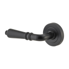 Door Lever Sarlat Rose Round Concealed Fix Left Hand Fixed Matt Black L111xP56mm BPD52mm in Matt Black
