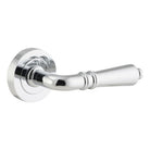 Door Lever Sarlat Round Rose Pair Polished Chrome D52xP58mm

(Latch/Lock Sold Separately) in Polished Chrome