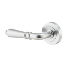 Door Lever Sarlat Rose Round Concealed Fix Left Hand Fixed Brushed Chrome L111xP56mm BPD52mm in Brushed Chrome