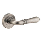 Door Lever Sarlat Round Rose Pair Distressed Nickel D52xP58mm

(Latch/Lock Sold Separately) in Distressed Nickel