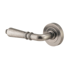 Door Lever Sarlat Rose Round Concealed Fix Left Hand Fixed Distressed Nickel L111xP56mm BPD52mm in Distressed Nickel