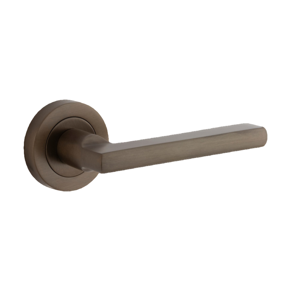 Door Lever Baltimore Round Rose Pair Signature Brass D52xP58mm
(Latch/Lock Sold Separately) in Signature Brass