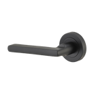 Door Lever Baltimore Round Rose, Concealed Fix Left Hand, Matt Black in Matt Black