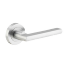 Door Lever Baltimore Round Rose Pair Brushed Chrome D52xP58mm
(Latch/Lock Sold Separately) in Brushed Chrome