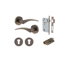 Door Lever Oxford Round Rose Pair Signature Brass D52xP64mm Entrance Kit, Mortice Lock Euro Signature Brass CTC85mm Backset 60mm, Euro Cylinder Dual Function 5 Pin Signature Brass L65mm KA1, Escutcheon Euro Concealed Fix Round Pair Signature Brass … in Si
