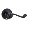 Door Lever Milton Round Rose Pair Matt Black D63xP68mm

(Latch/Lock Sold Separately) in Matt Black