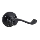 Door Lever Milton Round Rose Pair Matt Black D63xP68mm

(Latch/Lock Sold Separately) in Matt Black