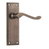 Door Lever Camden Latch Pair Antique Brass H152xW50xP60mm in Antique Brass