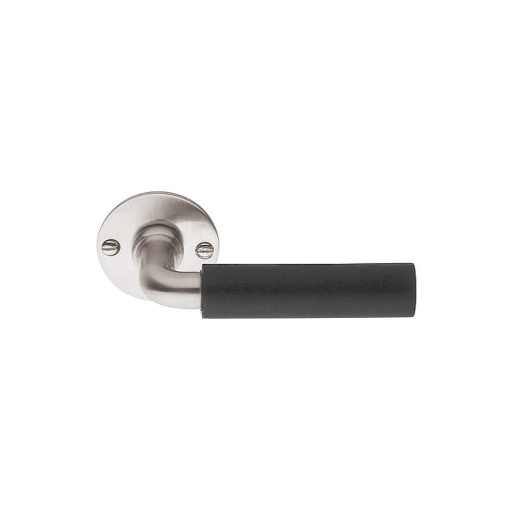 TIMELESS 1923MRR50 unsprung lever handle on rose satin nickel/ebony wood in Satin Nickel / Ebony Wood