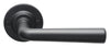 TIMELESS 1925GRR50 sprung lever handle on rose satin black  in Satin Black