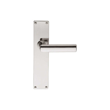 TIMELESS 1929MPSFC unsprung lever handle on blank plate bright nickel in Bright Nickel