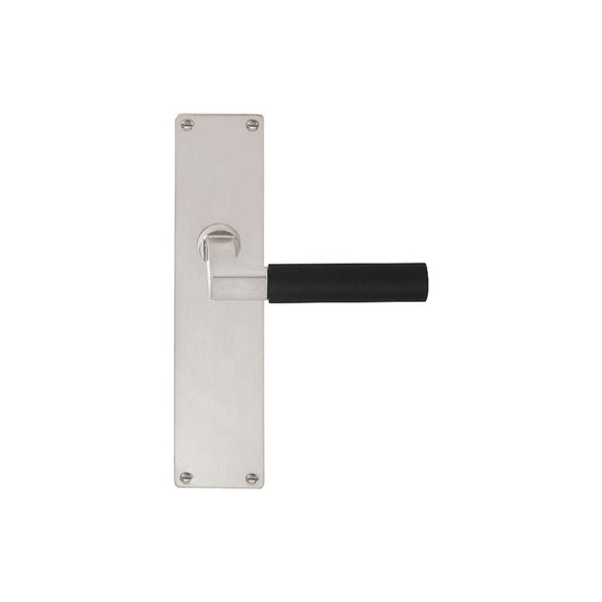 TIMELESS 1930MPSFC unsprung lever handle on blank plate satin nickel/ebony wood in Satin Nickel / Ebony Wood